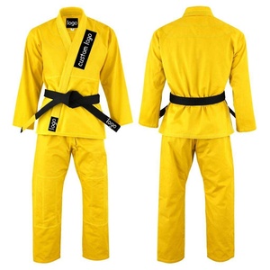 Kimono de BJJ al por Mayor RTS, Unisex, para Adultos, de Algodón, Corte Regular, Resistente, para Artes Marciales, con Logotipo Personalizado en la Parte Delantera, AS-JJ-302 - Product Image 1