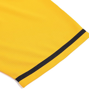 Maillot de baseball jaune unisexe à manches courtes, boutonné sur le devant, couleur unie, respirant, en polyester, vêtements de sport pour adultes - Product Image 4