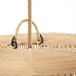 โคมไฟหวายทรงกลอง งานแฮนด์เมด สำหรับตกแต่งร้านอาหาร คาเฟ่ รีสอร์ท และบ้าน - Product Image 5
