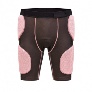 Shorts de protection et de compression rembourrés roses tendance pour adultes, pour le football américain, résistants aux chocs, respirants, vêtements de sport, OEM - Product Image 1