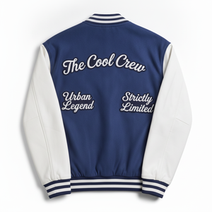Veste de baseball bleue pour homme <span class=keywords><strong>Jack</strong></span> & Jones avec manches blanches et lettrage brodé, style preppy, vêtement d'automne - Product Image 2