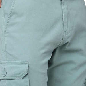 Pantalon cargo mi-long pour homme de haute qualité, 100% coton, tissu léger et respirant, multi-poches, style décontracté, utilitaire, pour le travail en extérieur - Product Image 6