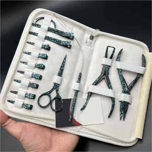 Kit d'outils d'extension de cheveux en acier inoxydable personnalisé, kit d'installation d'extensions de cheveux professionnel pour salon, comprenant des micro-liens - Product Image 3