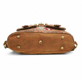 Mochila Sierra Loomed de lana y cuero repujado con calidad y diseño premium - Product Image 3