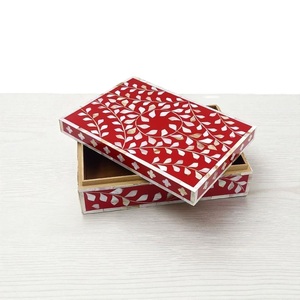Boîte de rangement pour bijoux en nacre MOP, boîte cadeau décorative, boîte à souvenirs en bois faite à la main, vente en gros, décoration intérieure MOP - Product Image 3