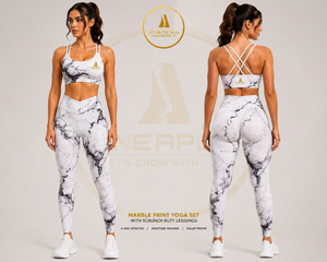 Women Seamless Yoga Set High Waist Leggings Cross <b>Back</b> Sports Bra Gym Workout Activewear Set - Product Image 6