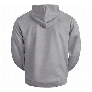 Sudadera con Capucha para Hombre, Estilo Casual, Vintage, de Alta Calidad, 100% Algodón, con Bordado, Estampado de Fuente, Efecto Desgastado, Color Gris - Product Image 3