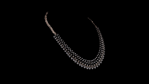 Collar de Plata de Ley con Diamantes Cultivados en Laboratorio y Diseño de Hoja Marquise para Novia |   Regalo de Aniversario de Compromiso, Chapado en Oro Rosa para Boda - Product Image 2