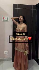 Ensemble ethnique festif trois pièces Zimmy Choo avec broderie sequinée, haut, pantalon palazzo et dupatta pour femmes, tailles M à XXL - Product Image 3