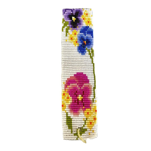 Marque-pages modernes écologiques brodés de perles colorées, motifs et couleurs personnalisés, broderie de luxe pour cadeau - Product Image 4