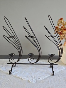 Supports de bougies en métal faits à la main en gros, forme personnalisée, design intemporel, décoration pour la maison et l'hôtel, centres de table de mariage - Product Image 6