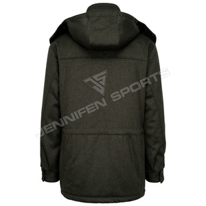 เสื้อแจ็คเก็ตสำหรับล่าสัตว์ ผ้าขนสัตว์หนา 100% ระบายอากาศได้ดี กันลม มีกระเป๋าหลายช่องและฮู้ด เหมาะสำหรับเดินป่า กิจกรรมทางยุทธวิธี และกีฬา - Product Image 3