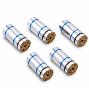 LIPTIPS Filtros de Paja de Maíz Naturales, Ecológicos y Biodegradables para Fumar Cigarros |   Color Plateado Metálico | Tamaño 9x20mm - Product Image 2