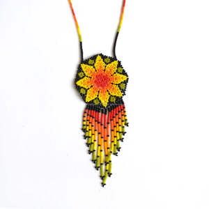 สร้อยคอลูกปัดเมล็ดแก้วแบบแฮนด์เมดของขวัญพื้นเมืองสำหรับทุกเพศ - Product Image 3