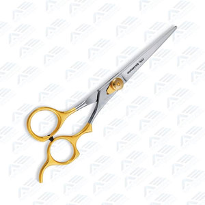 Outils de coupe de cheveux de précision multifonctionnels avec poignée dorée, ciseaux de barbier professionnels en acier inoxydable - Product Image 3