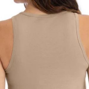 Camiseta sin mangas de algodón para mujer, personalizada, suave, transpirable, informal, para verano, fabricante mayorista - Product Image 4