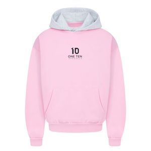 เสื้อฮู้ดสองสีแบบสบายๆ เสื้อสเวตเชิ้ตพรีเมียมมีฮู้ด ผ้าฝ้ายบล็อกสี เสื้อพูลโอเวอร์ สินค้าสั่งทำ OEM ODM ผู้ผลิตขายส่ง - Product Image 1