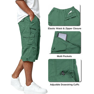 Pantalones Cortos Cargo para Hombre Hechos a Medida, Ligeros, Transpirables, Cintura Elástica, Lavables a Máquina, con Impresión Personalizada - Product Image 6