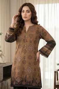 Tenue de Jardin Imprimée Tendance pour Femme – Ensemble 2 Pièces Quotidien – Vêtements Indiens et Pakistanais – Couleurs et Tailles Personnalisables - Product Image 3