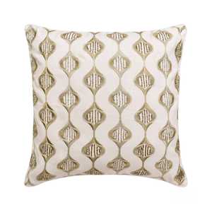 Housse de coussin perlée de style vintage abordable avec broderie artistique pour canapé, lit, chaise et décoration rustique de la maison - Product Image 1