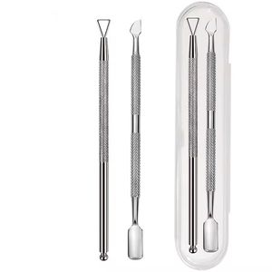 Ensemble d'outils pousse-cuticules Morje Surgical en acier inoxydable à double extrémité, réutilisable, qualité professionnelle pour salon de manucure - Product Image 2