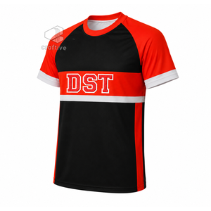 Delta |   Sigma |   Camiseta Deportiva de Fútbol para Mujer, Marca Theta Sorority, de Algodón Orgánico, con Bloques de Color, Manga Corta, Cuello Redondo, Sublimada - Product Image 2