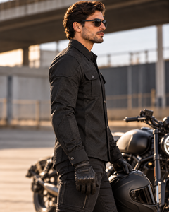 Chemise de moto légère pour l'été, vêtement de protection pour climat chaud, fabrication OEM et ODM personnalisée, doublure en aramide CE LVL2 - Product Image 6