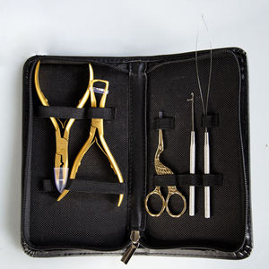 <b>Hair</b> Extension <b>Tool</b> Kit Metal Professional Salon Grade <b>Tools</b> for Installation and <b>Removal</b> <b>Hair</b> extension <b>tools</b> kit - Product Image 1