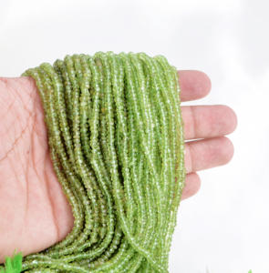 เพอริดอทดิบจากแอฟริกา ทรงเหลี่ยม ขนาด 16 นิ้ว สำหรับทำเครื่องประดับอัญมณีชั้นดี - Product Image 2