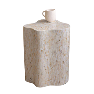 Table basse en nacre incrustée, artisanale et opulente, avec cadre en bois, pour salon, vente en gros du Vietnam - Product Image 2