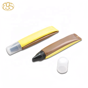 Tubo de PCR de plástico Customerlize Chapstick de 10ml con tubo inclinado de silicona PE TPU suave al tacto aplicador de cabello flocado tubo de paquete exprimible - Product Image 6