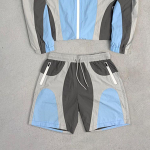 New 2026 Trending Multi-Color Windbreaker Sets 2-Piece Unisex Lightweight Oversized Plain Windbreaker Sets In Demand <b>Tracksuits</b> - Product Image 5