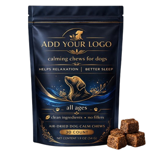 Complément Nutritionnel pour Animaux : Friandises à Mâcher Apaisantes pour Chiens – Soulagement de l'Anxiété et du Stress, Favorise la Relaxation – Friandises Tendres pour Animaux – Fourniture en Gros OEM - Product Image 1