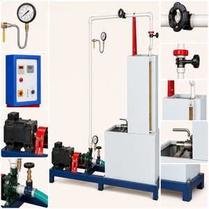 Electronic Centrifugal Pump Test Rig 220V | Hydraulic Performance <b>Testing</b> Machine for Soil Oil Water Flow Pressure Lab <b>Equipment</b> - Product Image 3