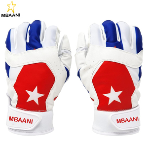 Baseball and Softball Batting Gloves – Rip and Tear Resistant – Reinforced Crotch, <b>Padded</b> Protection, Adjustable Sizes - Product Image 1