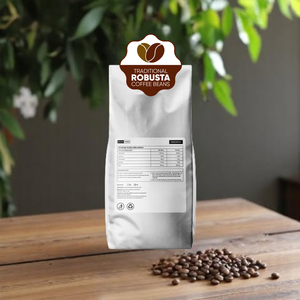 Cafés et restaurants de premier choix, nouveau café vietnamien torréfié moyen, saveur intense, vente en gros, export, 1 kg, grains de café torréfiés moyennement. - Product Image 4