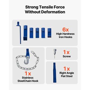Kit de Extractor de Abolladuras con Martillo Deslizante 14 en 1 de 13 Libras, Herramienta de Reparación de Carrocería de Automóviles y Camiones de Alta Resistencia, Removedor de Daños Automotrices para Vehículos - Product Image 6