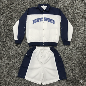 Ensemble de survêtement léger Rexfit Sports pour hommes, coupe-vent en nylon de haute qualité, idéal pour la course et la gym, vente en gros - Product Image 6