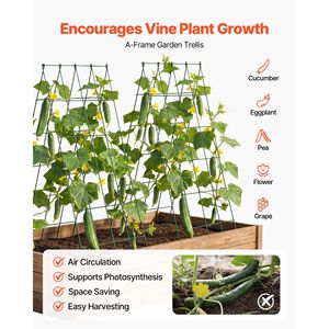 Juego de 4 Soportes Metálicos para Plantas de 90 cm con Revestimiento Antioxidante de 5 mm para Enredaderas - Product Image 4