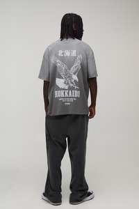 T-shirt personnalisé pour homme avec impression sérigraphique, OEM, motif graphique personnalisé, manches courtes, streetwear, col rond, vêtement décontracté, haut tendance - Product Image 5