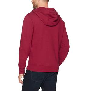 Sweat-shirt à capuche rouge pour homme, coupe classique, en molleton de coton, décontracté, pour l'automne - Product Image 1