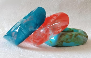 Various Colors <b>Resin</b> bangles for women Bracelets for Wedding Gifts or Parties - Product Image 2