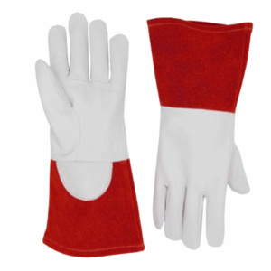 Guantes de Soldadura TIG de Piel de Cabra y Piel de Vacuno, Certificación CE, Puño de Seguridad Reflectante, Resistentes al Calor para Barbacoa Industrial - Product Image 6