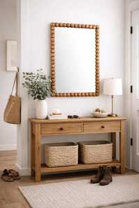 Modern Decorative Mosaic <b>Mirror</b> with Customizable Color Orange/Terracotta - Product Image 4