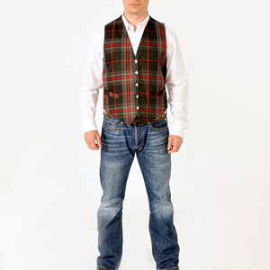 Mens Stylish Tartan Plaid Vest Slim Fit Waistcoat For Wedding Party Business Casual Formal Events Premium Fabric Comfortable Fit - Product Image 3