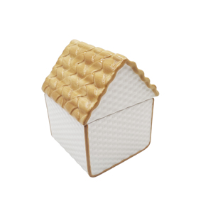 Pot de rangement minimaliste en céramique avec LED et joint d'étanchéité pour les fêtes, décoration de Noël pour la maison, vente en gros OEM ODM - Product Image 2