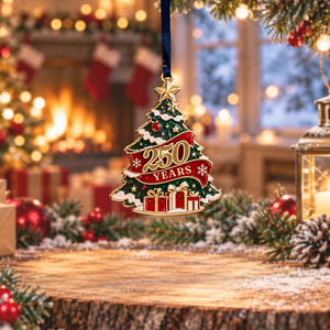 Colgante para Árbol de Navidad, Logotipo Metálico Personalizado en Relieve, Adorno Colgante con Acabado Antiguo, Venta al Por Mayor OEM - Product Image 2