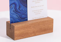 Supports de numéros en bois naturel, en bois dur, porte-cartes pour numéros de table de restaurant, présentoir de menus