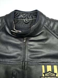 แจ็คเก็ตหนังแท้ปักลายสามช่องแบบกำหนดเอง ปักลายสามมิติ ป้องกันรังสียูวี แขนยาว ซับในถอดออกได้ สำหรับผู้ชาย - Product Image 5