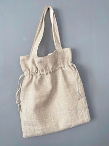 Bolsa de lavandería de poliéster para hotel, bolsa de lavandería para ropa, bolsa reutilizable de lino y algodón blanco, suave para la ropa. - Product Image 3